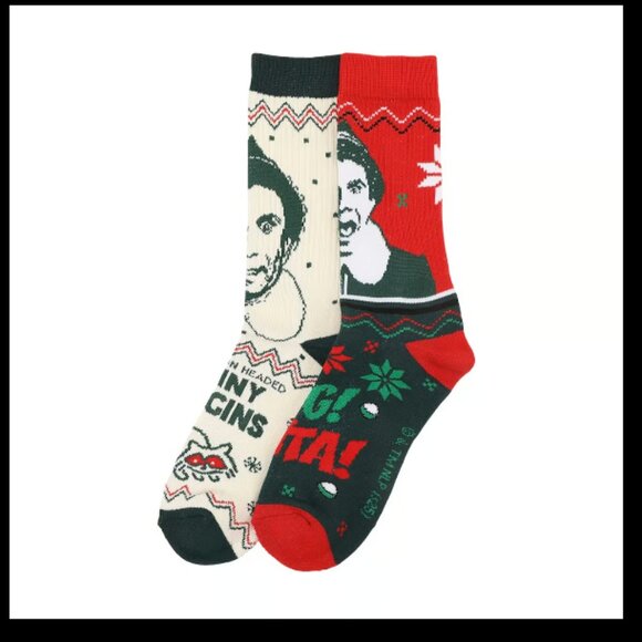 Buddy the Elf Portrait 2-Pair Adult Athletic Crew Socks - Picture 2 of 7